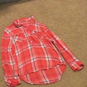 Plaid long sleeve shirt